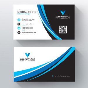 Business card Blue